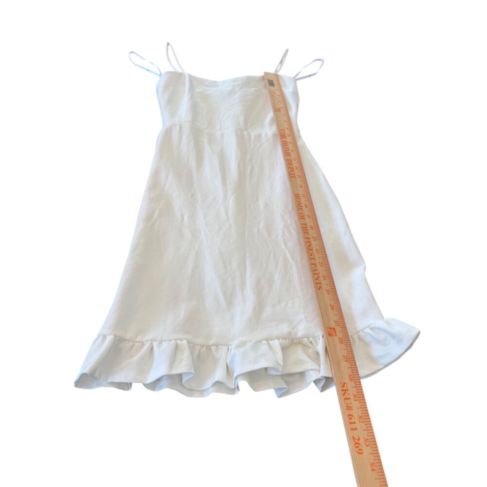 Lulu's Elegant White Ruffle Mini Dress - Picture 4 of 14